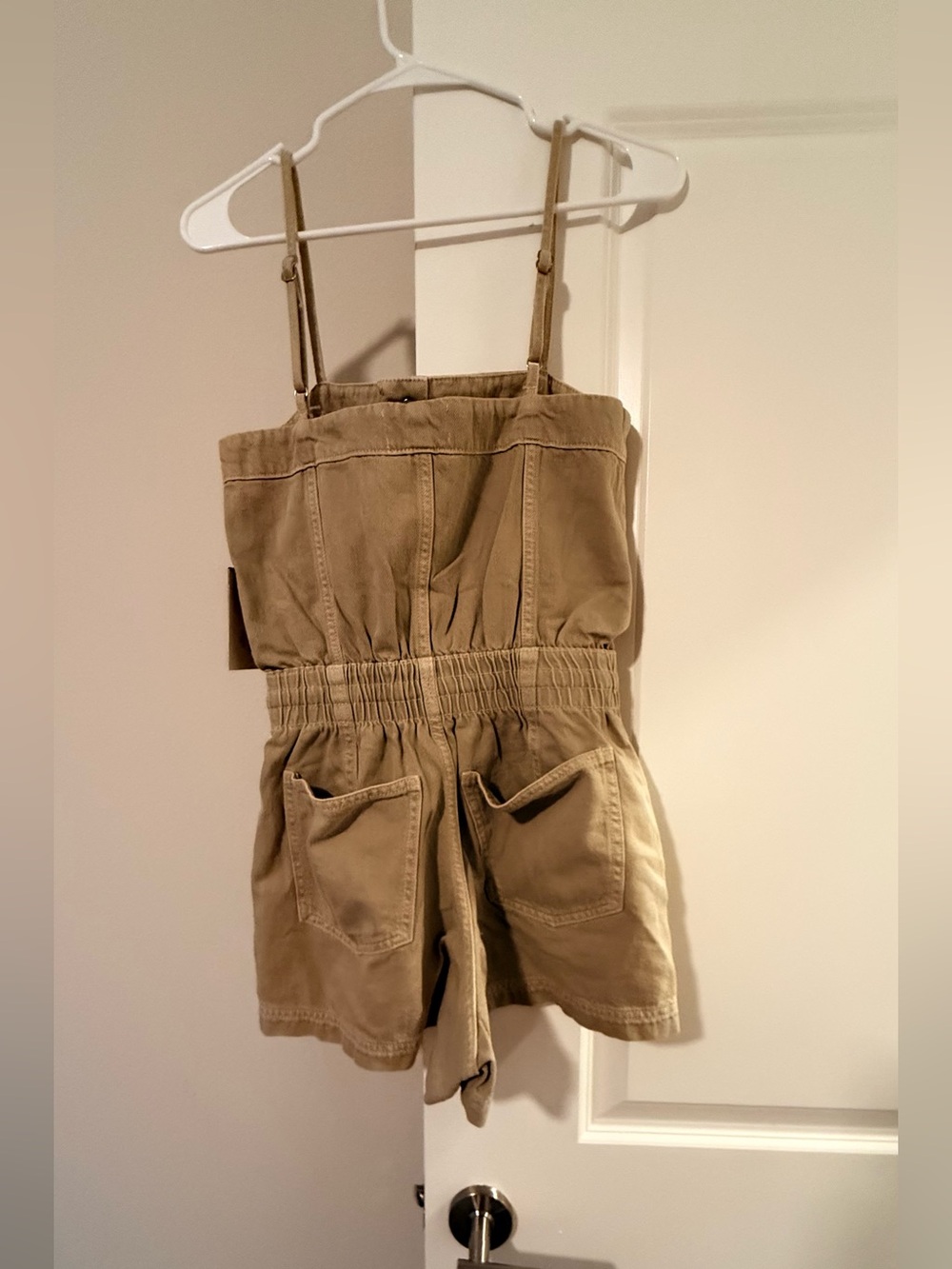Universal Thread Olive Utility Romper with Drawstring - Picture 7 of 7